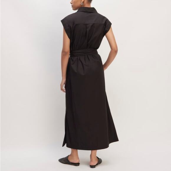 Everlane The Supima Cotton Short-Sleeve Shirt Dress in black Size 14 NWOT - Picture 11 of 11